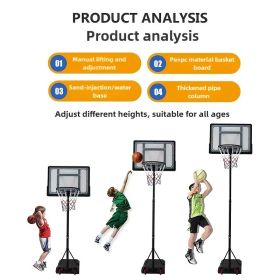 Basketball Stand For Teenagers And Children, Liftable, Movable Household Silent Basketball Stand Shooting Frame Toy For Boys And Girls