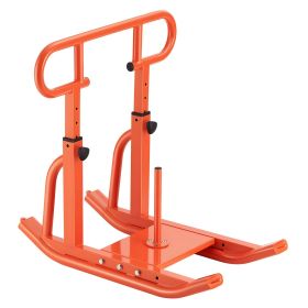 VEVOR Weight Sled, Steel Power Sled, Fitness Training Sleds for Athletic Exercise Speed Improvement, Workout Equipment with Adjustable Height Han