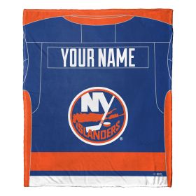 [Personalization Only] OFFICIAL NHL Jersey Silk Touch Throw Blanket - Islanders