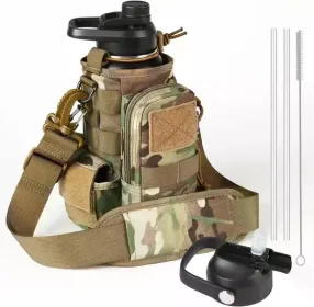 Tactical Water Bottle-32 Oz (Option: Tan)