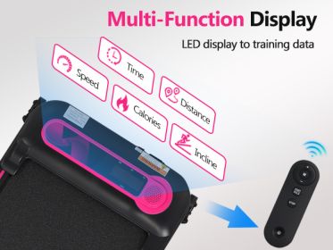 NEW Folding Walking Pad Under Desk Treadmill for Home Office -2.5HP Walking Treadmill With Incline 0.5-7.5MPH 300LBS Capacity Treadmill for Walki (Color: as pic)