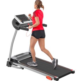 Easy Folding Treadmill for Home Use, 2.5HP Electric Running, Jogging & Walking Machine with Device Holder & Pulse Sensor (Color: as pic)